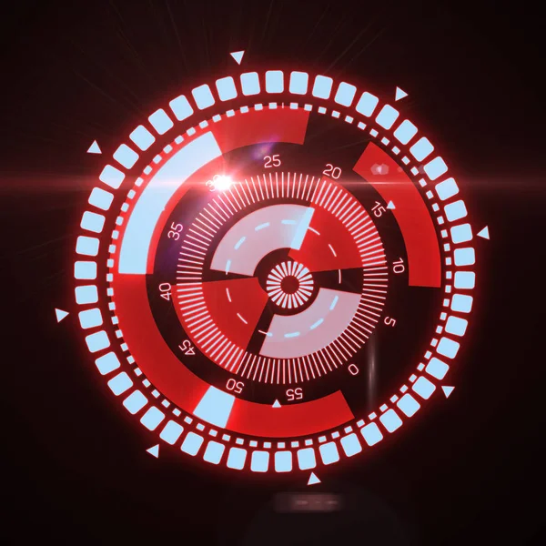 Fütüristik Hud hedef Ux UI arabirimi.