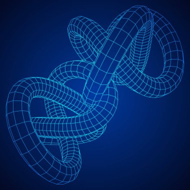 Düşük Poli düğüm veya tel tel kafes kafes arka plan.