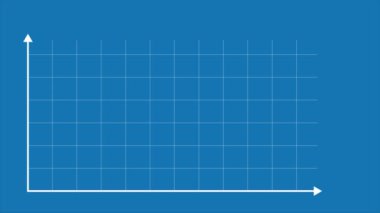 Infographic graph grafiği için kılavuz ile okları eksen