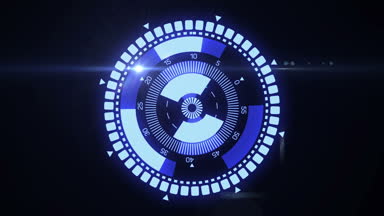 Fütüristik Hud hedef Ux UI arabirimi.