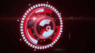 Fütüristik Hud hedef Ux UI arabirimi.