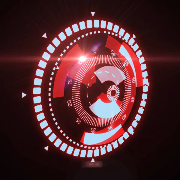 Fütüristik Hud hedef Ux UI arabirimi.