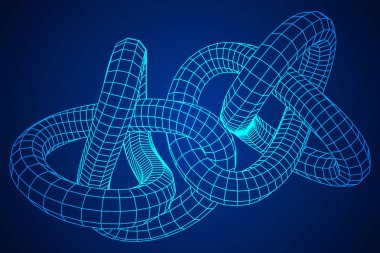 Düşük Poli düğüm veya tel tel kafes kafes arka plan.