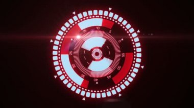 Fütüristik Hud hedef Ux UI arabirimi.