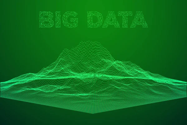 Fond vectoriel de visualisation Big Data . — Image vectorielle