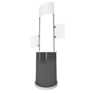 Ticaret göstermek standında durak.