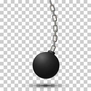 Vector illustration of wrecking ball