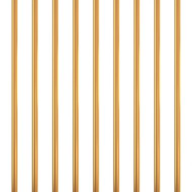 Beyaz izole altın demir