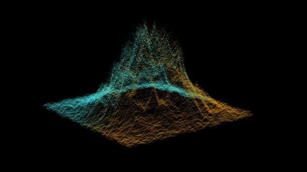 Fondo de movimiento de visualización de big data . — Vídeo de stock