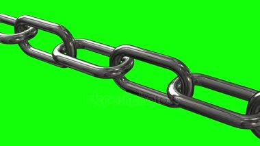 Zincir bağlantılar hareketli metal