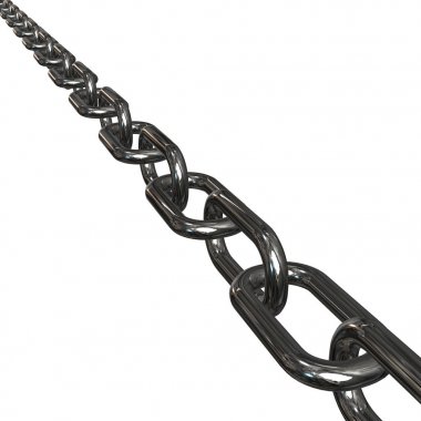 3d metal zincir bağlantılar