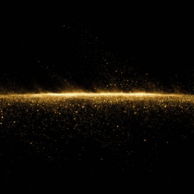 Soyut yıldız tozu dumanı dalga parçacıkları