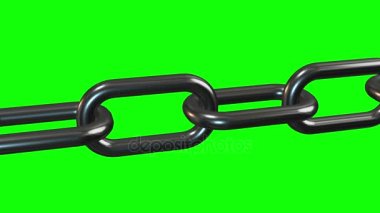 Zincir bağlantılar hareketli metal