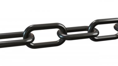 Zincir bağlantılar hareketli metal