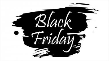 Siyah Cuma logosunu görmeniz gerekir. 4 k görüntüleri.