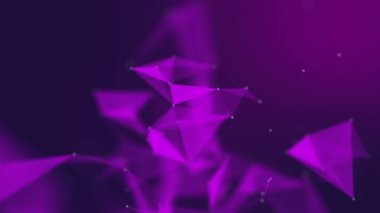 Soyut hareket arka planda fütüristik poligonal stili.