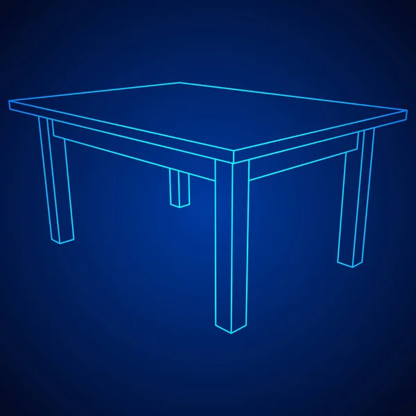 Meubles de table armature métallique — Image vectorielle