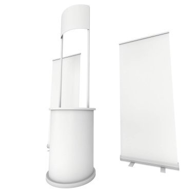 Ticaret göstermek standında durak.