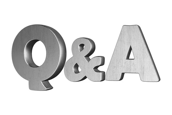 Q and A tekst — Stockfoto