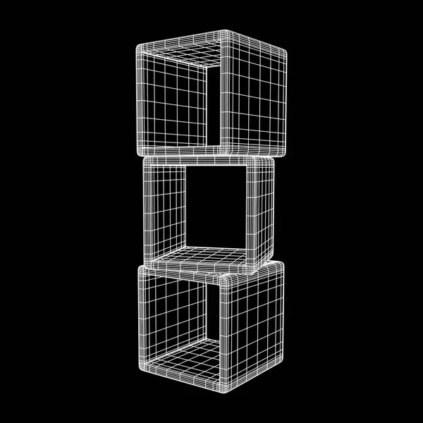 Exibição de produto caixas 3D . —  Vetores de Stock