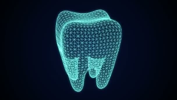 Animação Dental por Raios-X — Vídeo de Stock