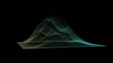 Büyük veri görselleştirme hareketli arka plan.