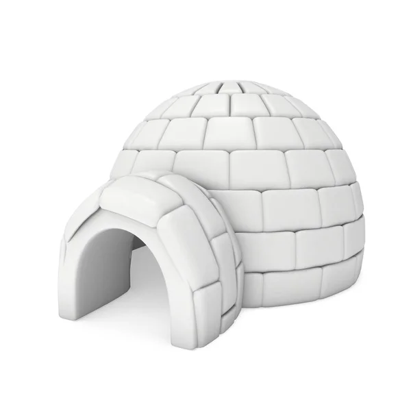 Ледовый домик Иглу 3D — стоковое фото
