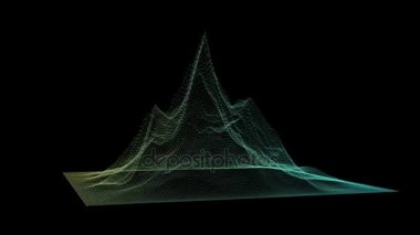 Büyük veri görselleştirme hareketli arka plan.