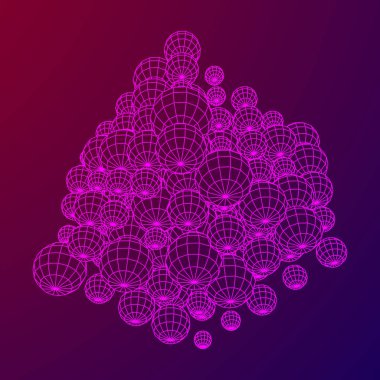 Tel kafes küre Mesh küp.