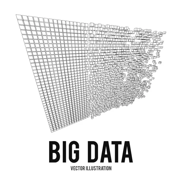 Conceito de vetor de visualização de Big Data —  Vetores de Stock