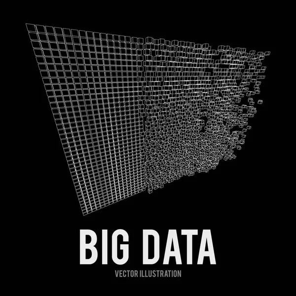 Conceito de vetor de visualização de Big Data —  Vetores de Stock