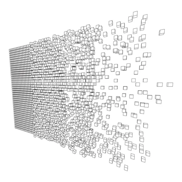 Büyük veri görselleştirme vektör kavramı — Stok Vektör