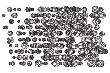 Tel kafes küre Mesh akışı