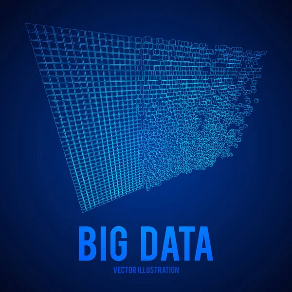 Conceito de vetor de visualização de Big Data —  Vetores de Stock