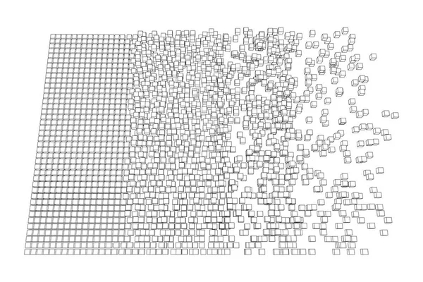 Conceito de vetor de visualização de Big Data —  Vetores de Stock