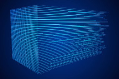 Büyük veri görselleştirme vektör kavramı