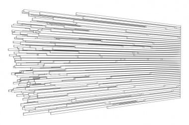 Büyük veri görselleştirme vektör kavramı