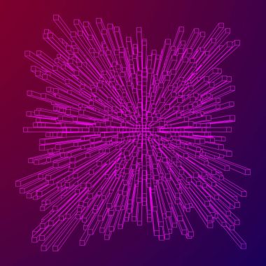 Büyük veri görselleştirme vektör kavramı