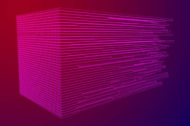 Büyük veri görselleştirme vektör kavramı