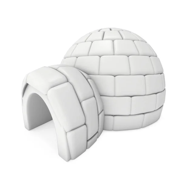 Igloo icehouse 3D — Stock Photo, Image