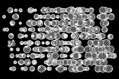 Tel kafes küre Mesh akışı