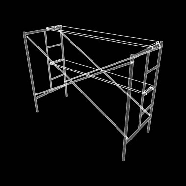 İskele inşaat vektör