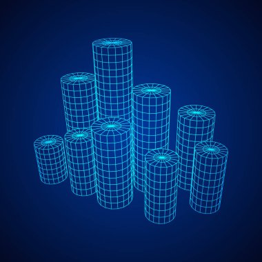 Mesh silindir şehir dizi