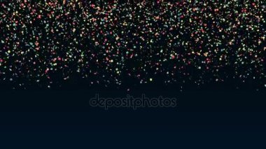 animasyon düşen renkli konfeti