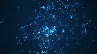 Soyut ağ arka plan hareketli.