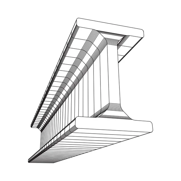 Faisceau métallurgique filaire — Image vectorielle