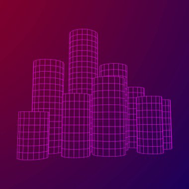 Mesh silindir şehir dizi