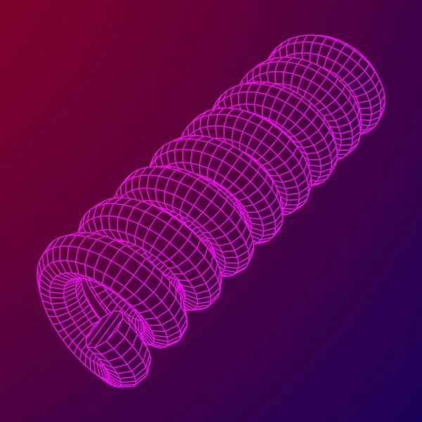 Каркасна helix весни — стоковий вектор