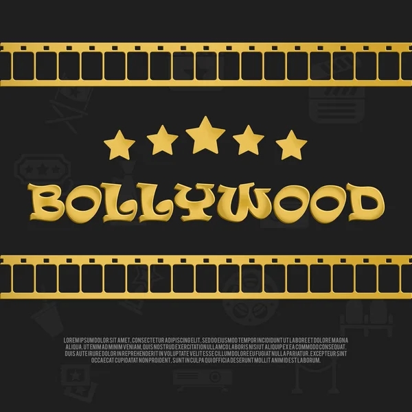 Vector Bollywood Icon — Stock Vector