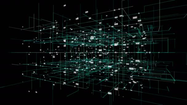 Big Data visualisation mouvement arrière-plan .